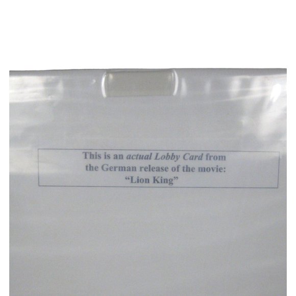 Walt Disney's Pictures Lobby Card Lion King German Konig Lowen Original 8 x 11 - Picture 5 of 5